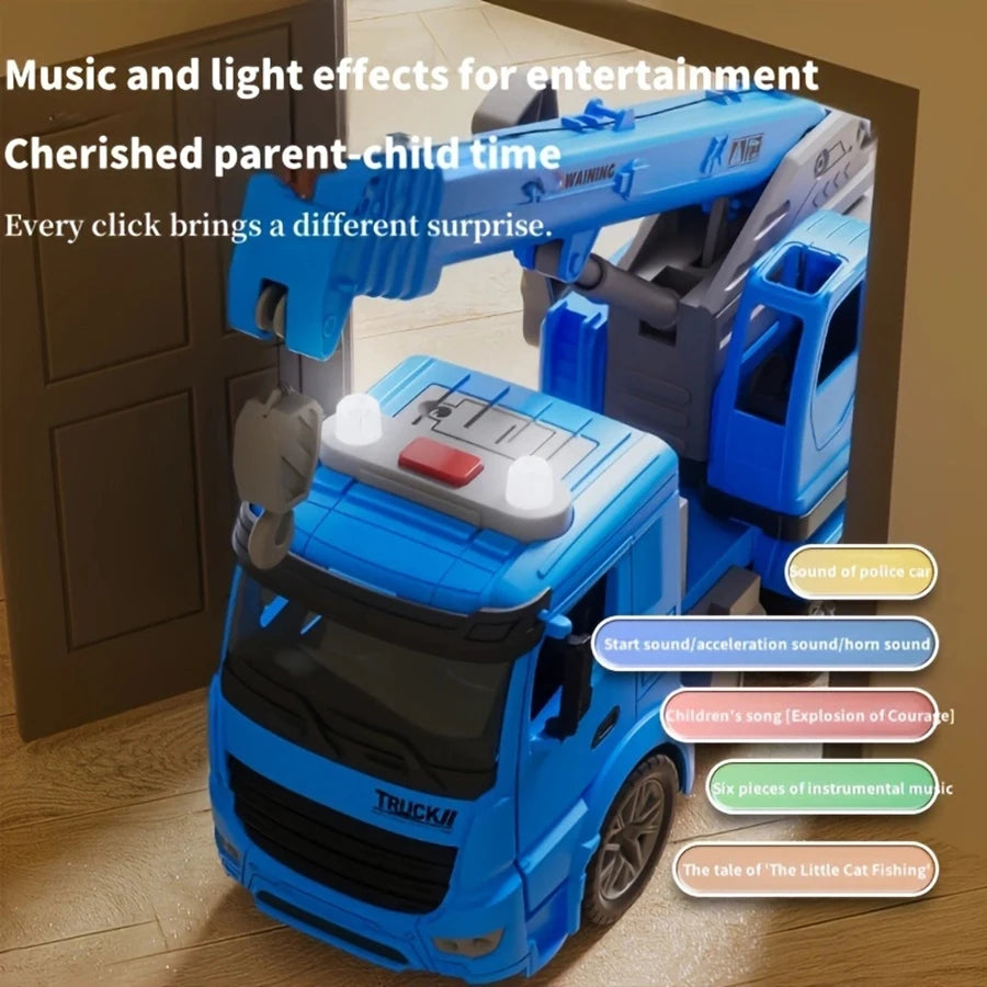 Construction Toy Crane Truck, lights and sounds.