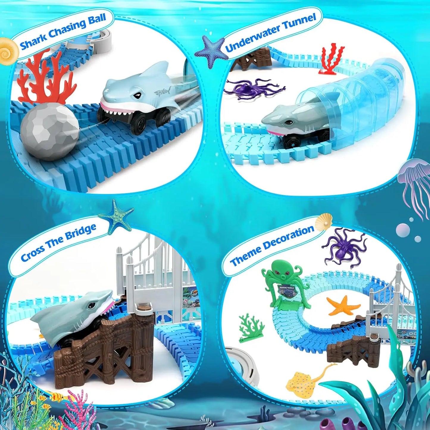 Shark Race Car Track, Age 3+