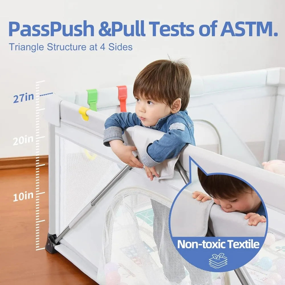 Foldable Playpen for Babies and Toddlers