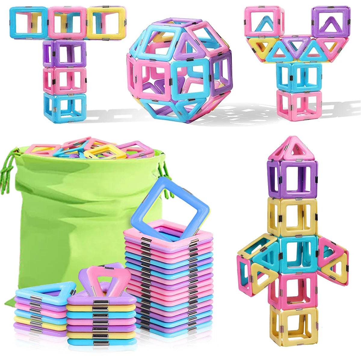 Magnetic Building Blocks Set