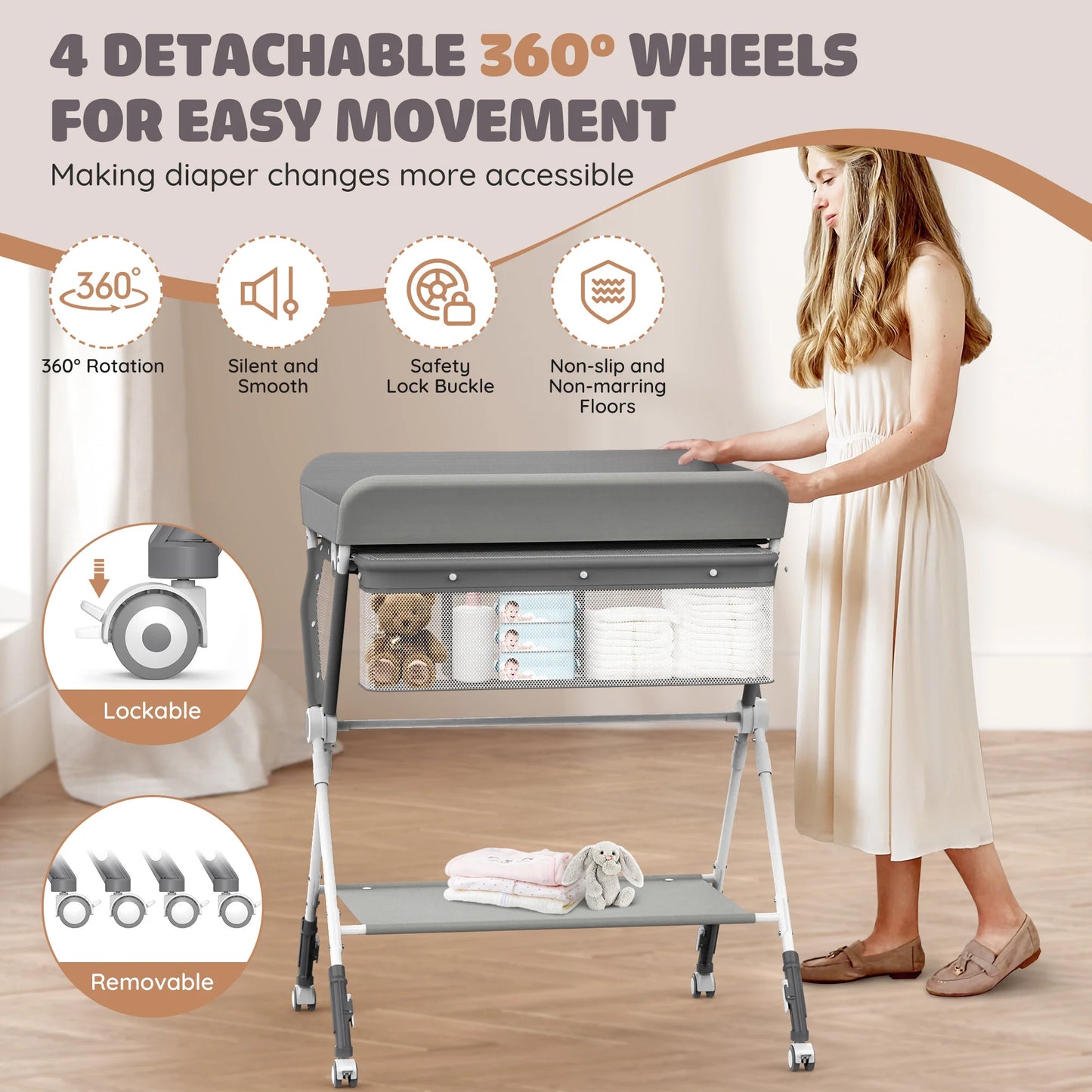 Folding Diaper Changing Station