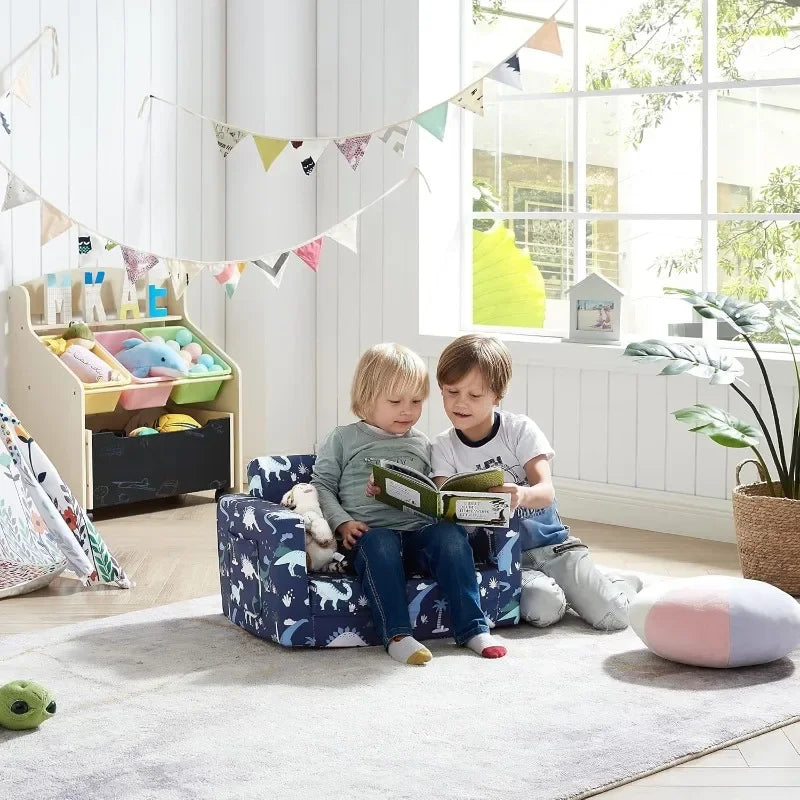 Kids Sofa Chair to Sleeper Couch (Dinosaur)