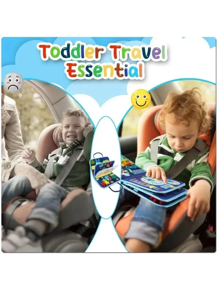 Busy Board Sensory Activity Montessori Toys Ages 1-3