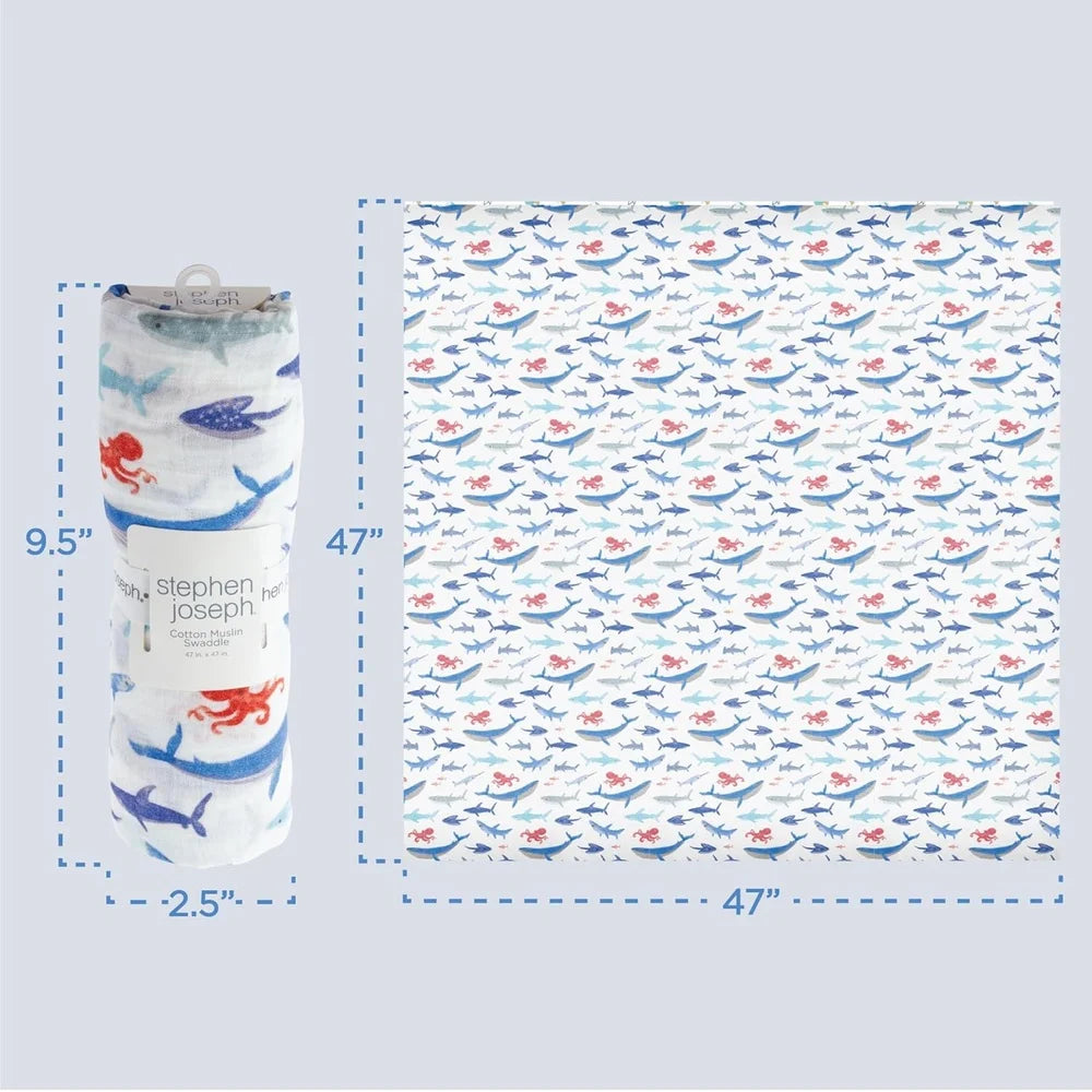 100% Cotton Muslin Swaddle Blanket