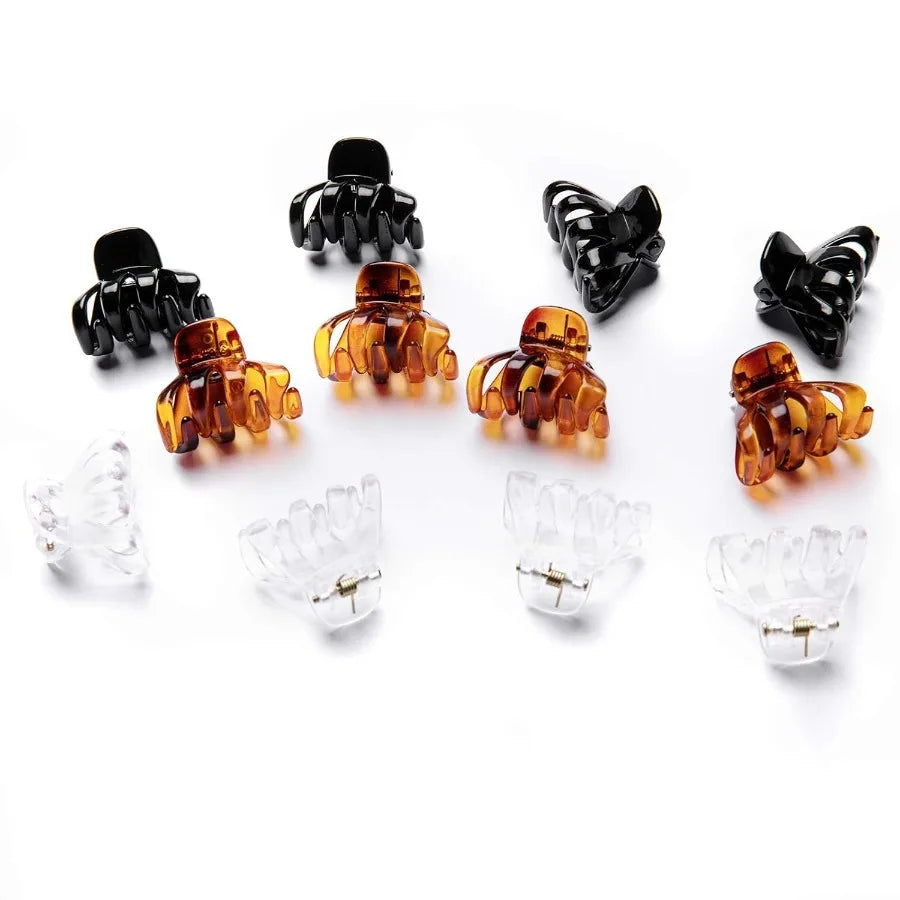 12 Pack Small Hair Claw Clips