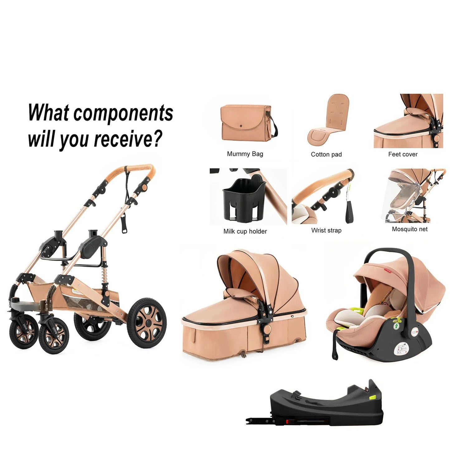 Baby Stroller Combo Car Seat
