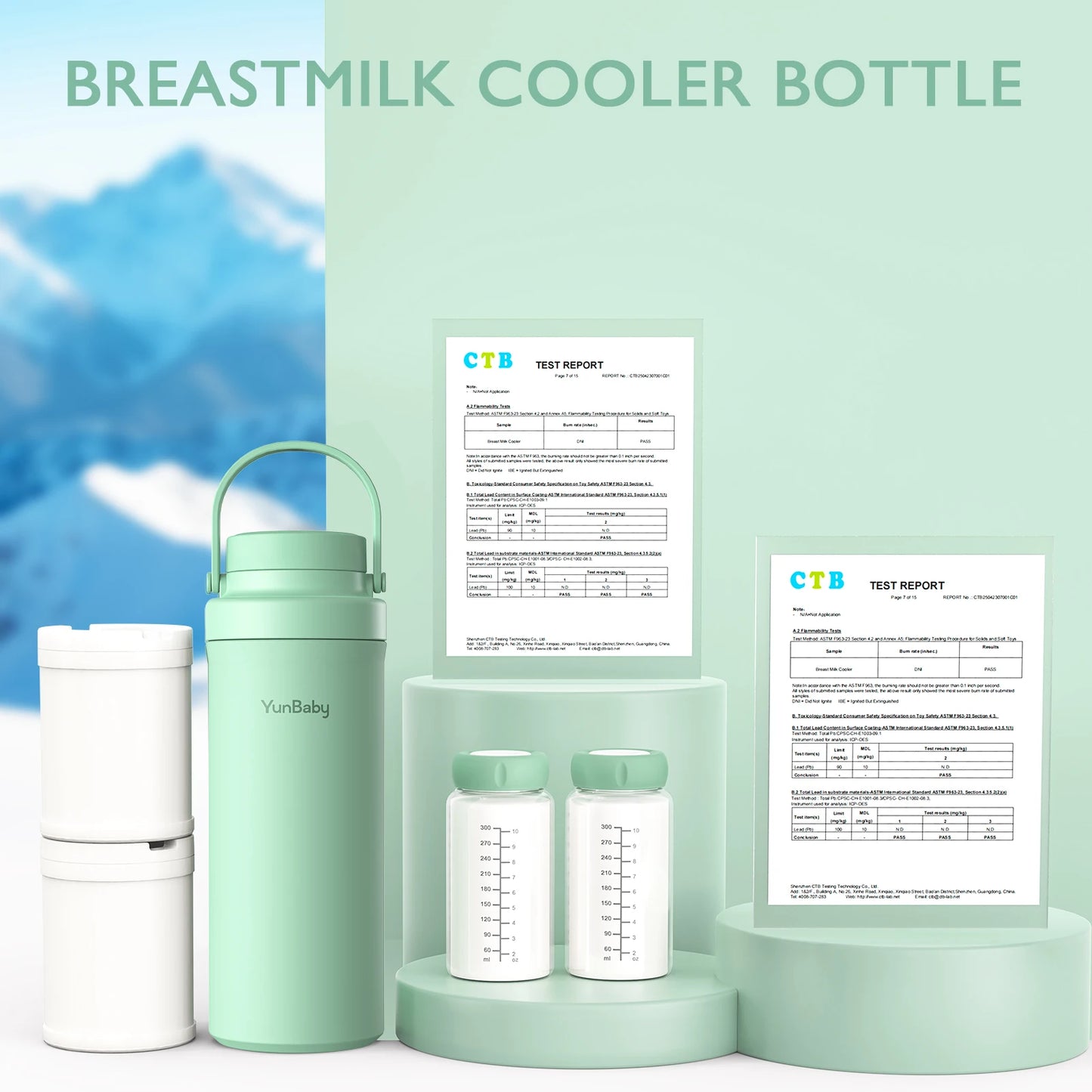 Baby Premium Breastmilk Storage Cooler - 22oz Capacity