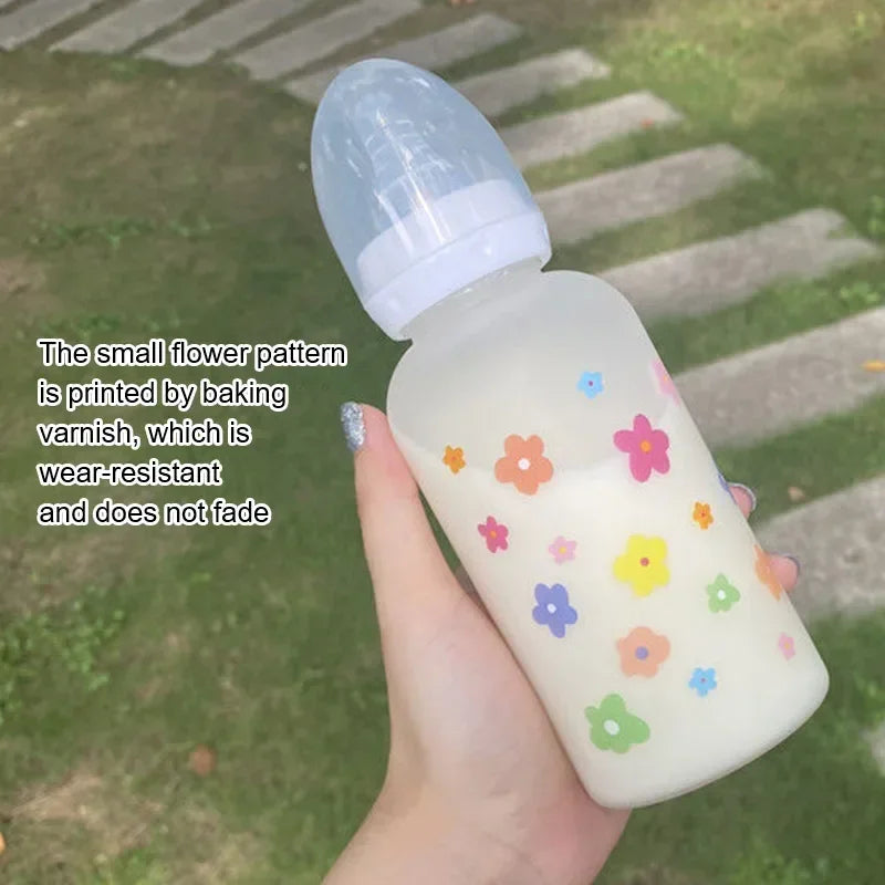 Cute Cartoon Plastic Baby Feeding Bottle