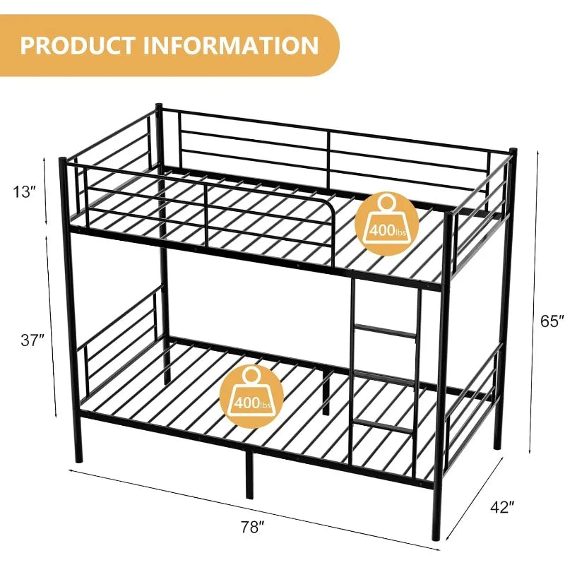 Platform Bunk Bed Twin Over Twin