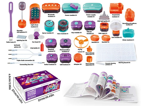 Kids DIY Electronics Experiment Circuit Board Ages 6+