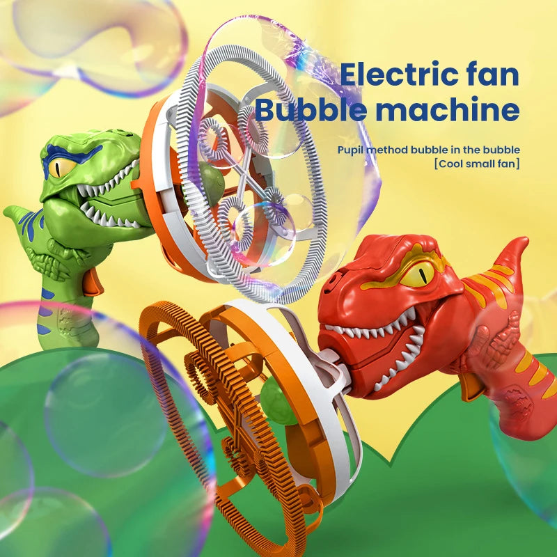 Automatic Dinosaur Bubble Gun