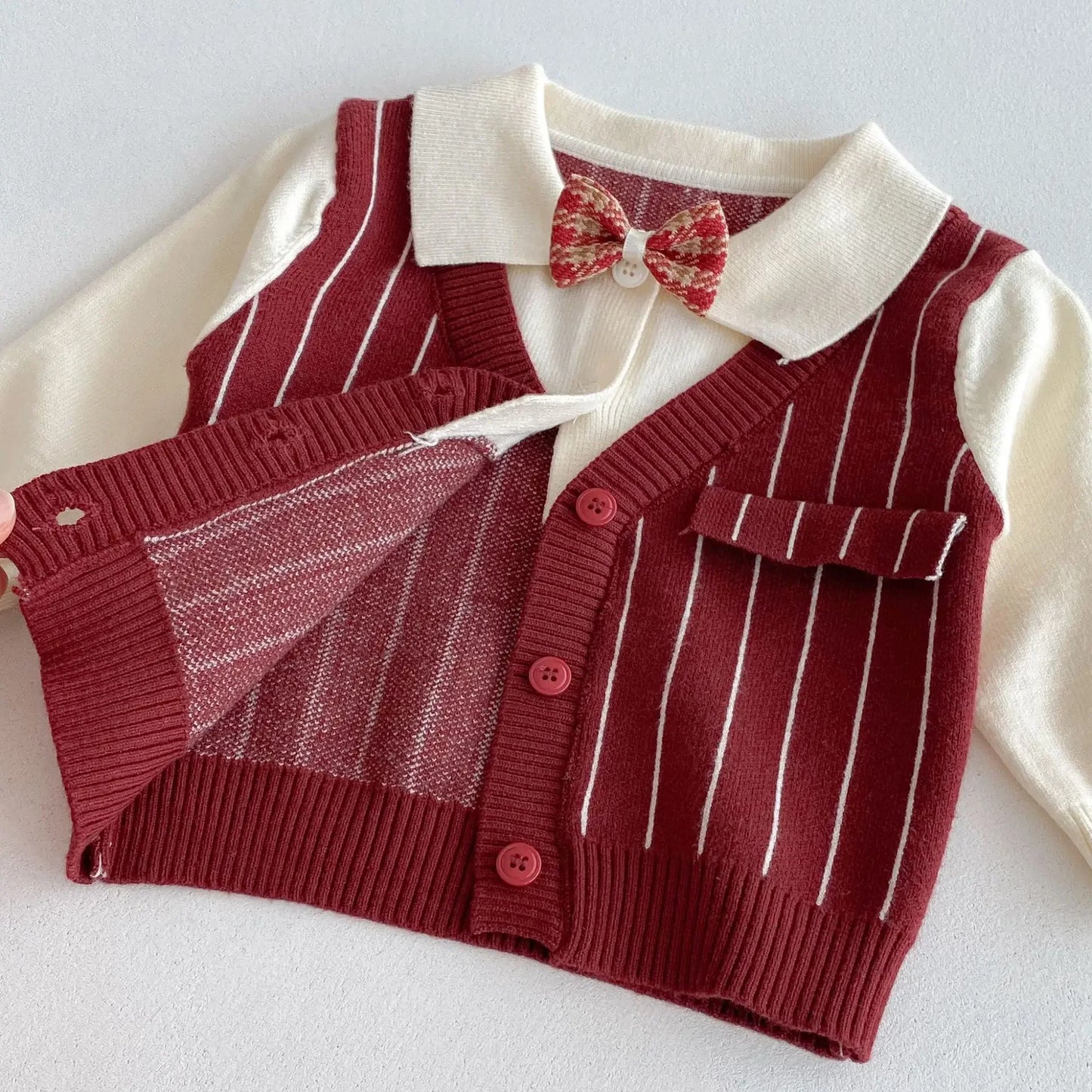 Baby Boy Knit Striped 3Pcs