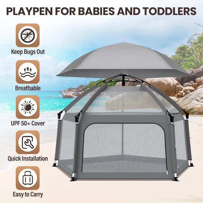Portable Outdoor Playpen for Babies and Toddlers