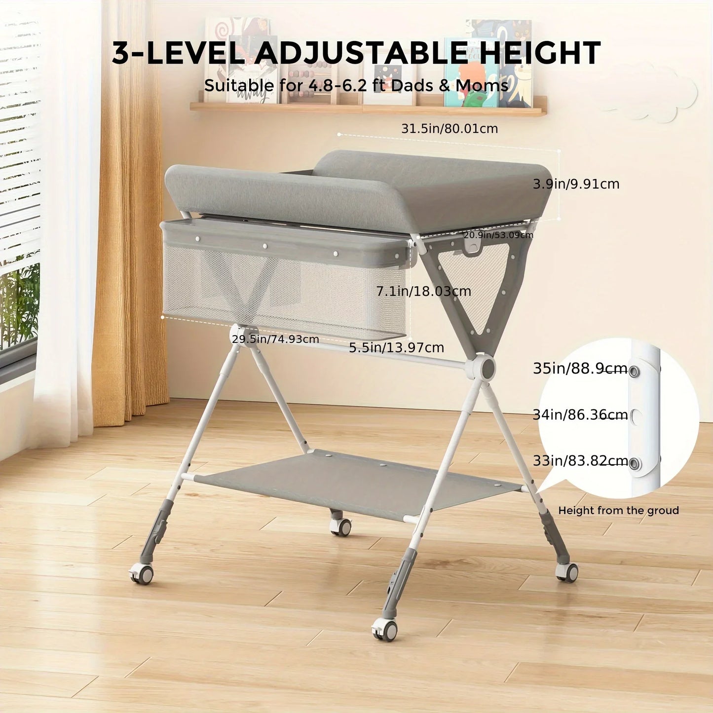 Foldable Baby Changing Table
