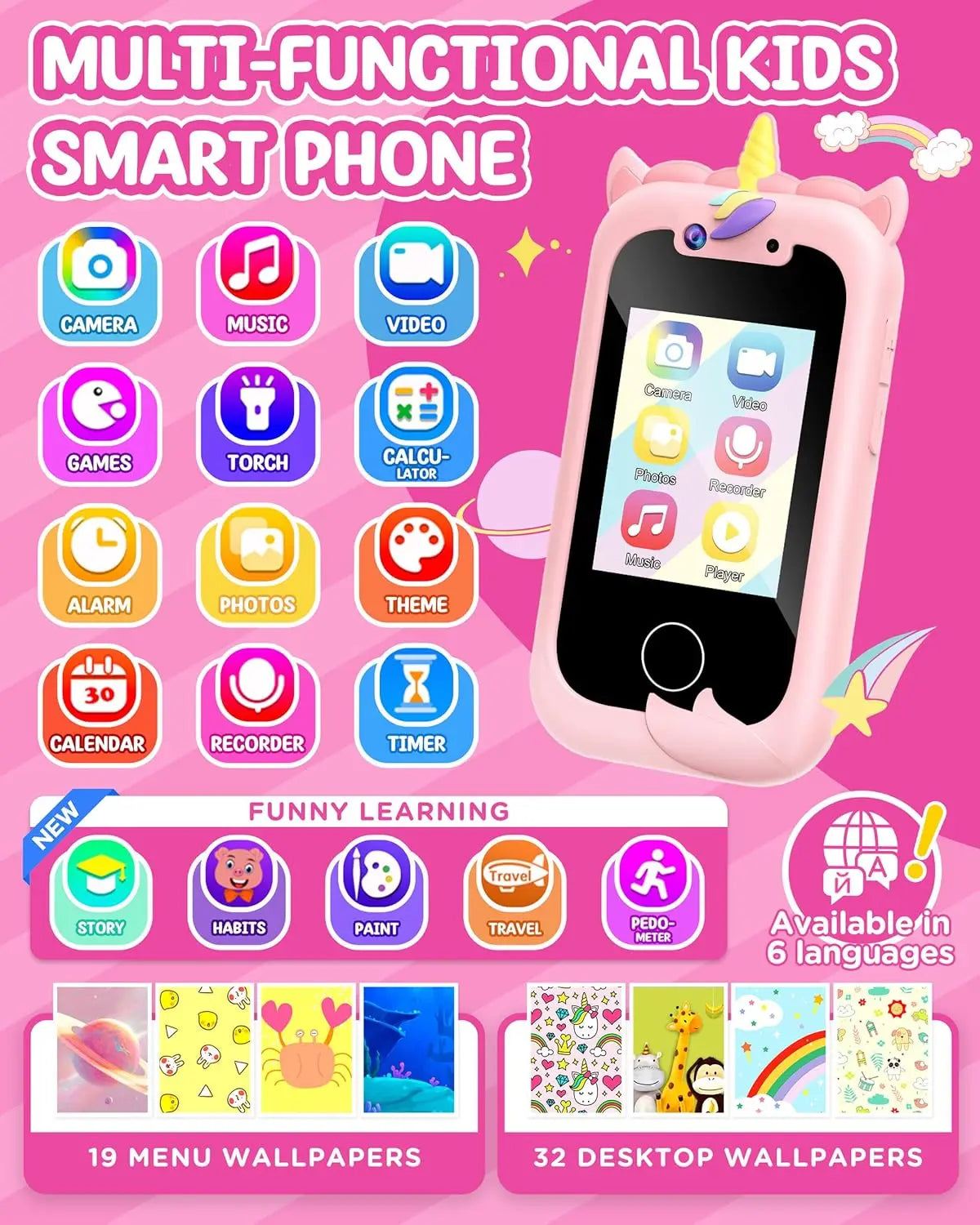 Kids' Smart Phone Girls' Toy