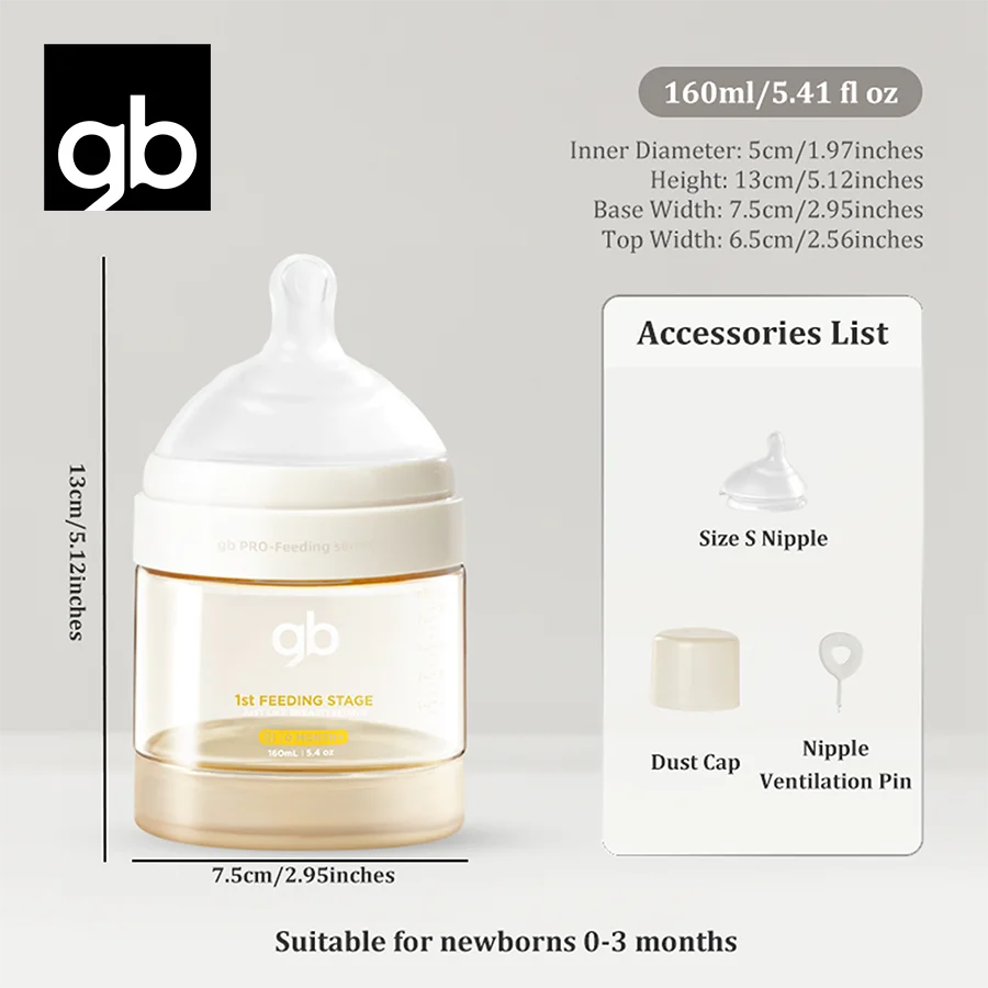 Baby Bottles 3 Sizes
