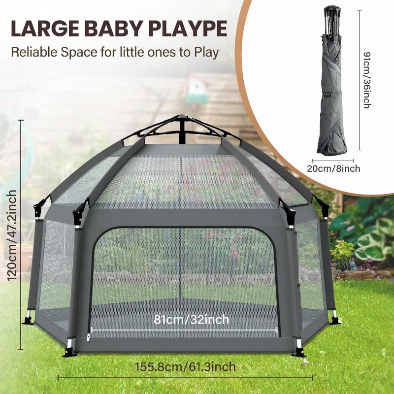 Portable Outdoor Playpen for Babies and Toddlers