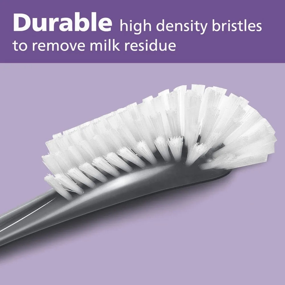 Baby bottle and nipple brush
