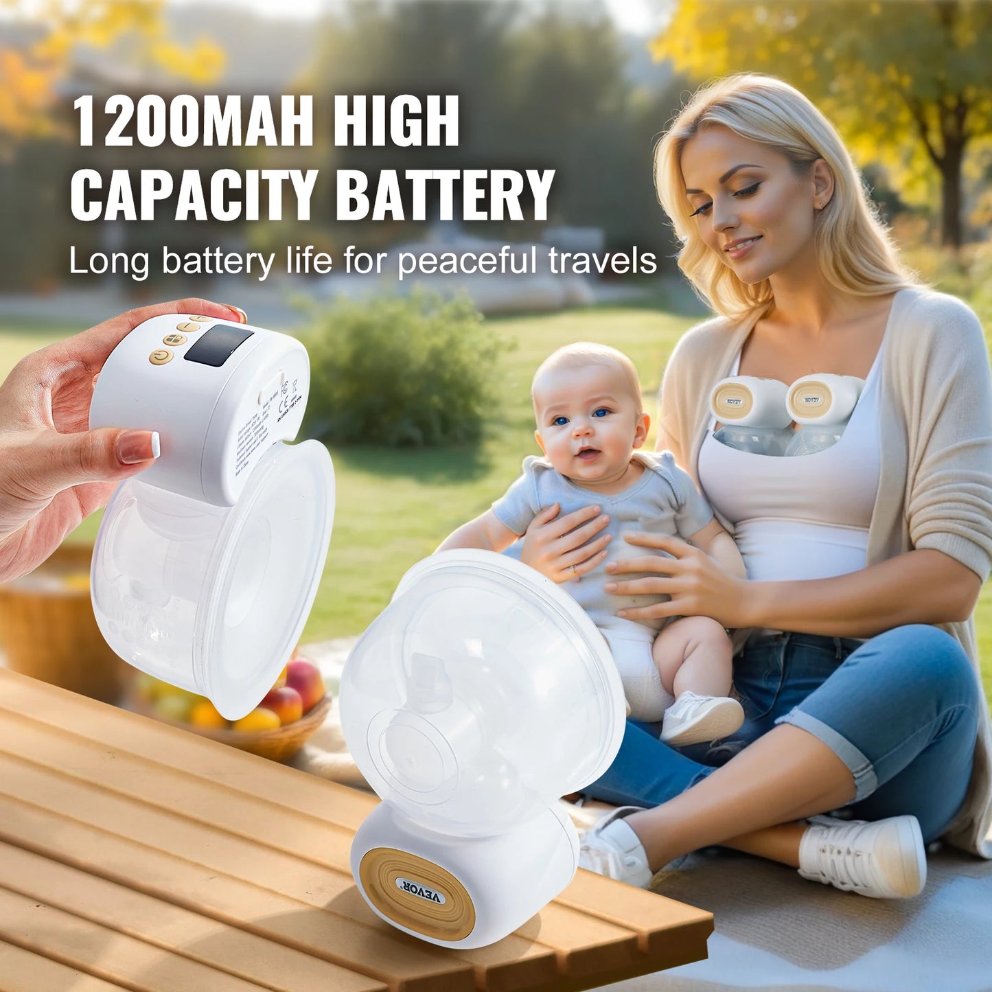 Ultra-Quiet Rechargeable Breast Pump