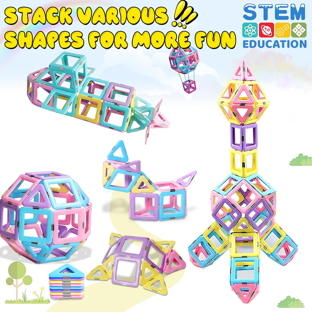 Magnetic Building Blocks Set