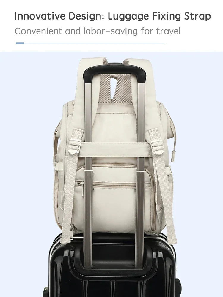 Baby Nappy Bag with 2pcs Stroller Hooks