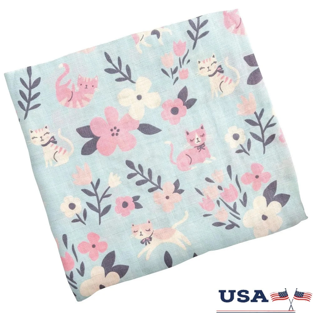 100% Cotton Muslin Swaddle Blanket