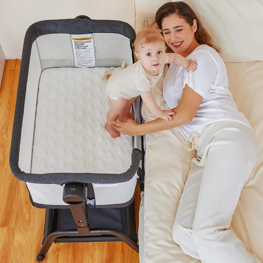 Baby Bassinet, 3-in-1 Infant & Toddler Cradle