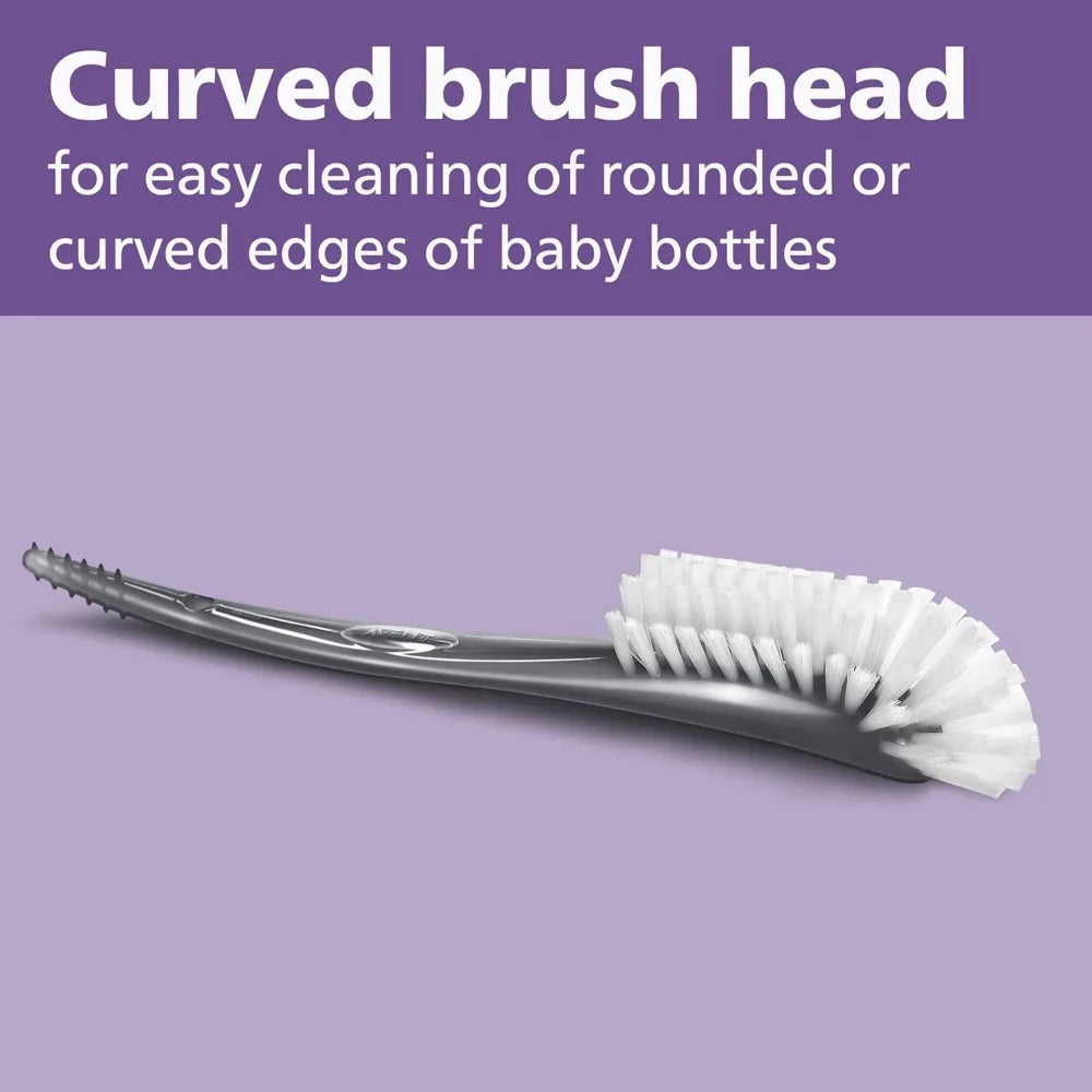 Baby bottle and nipple brush
