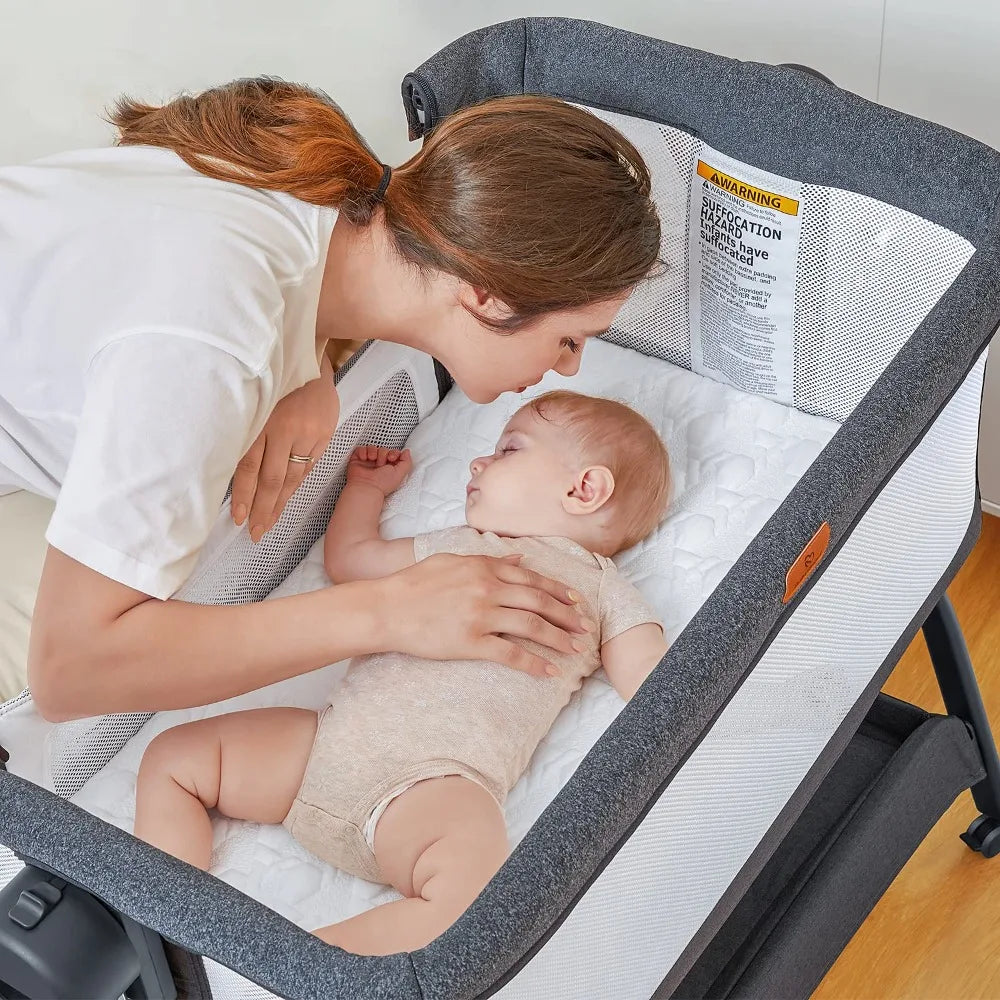 Baby Bassinet, 3-in-1 Infant & Toddler Cradle