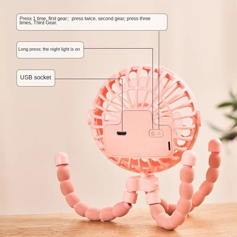 Portable Outdoor Fan Clip On