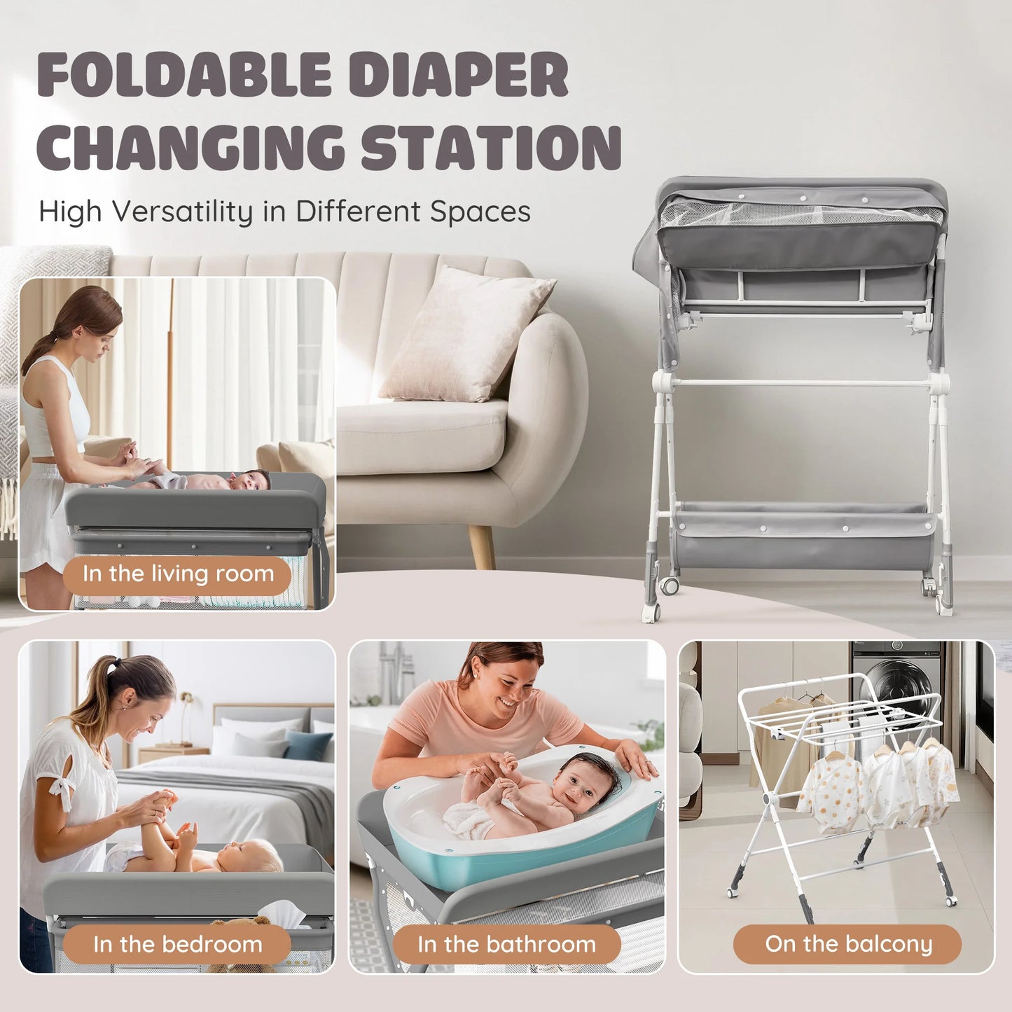 Folding Diaper Changing Station