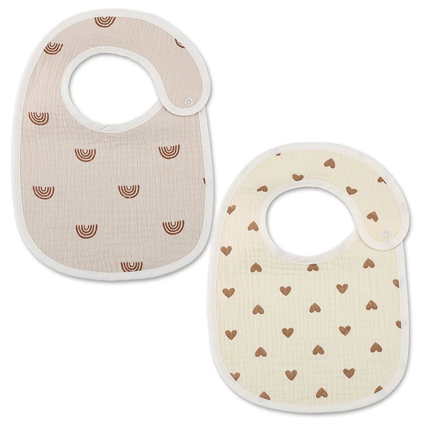 2pcs cotton bear waterproof baby bibs