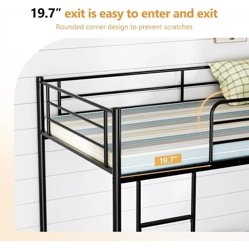 Platform Bunk Bed Twin Over Twin