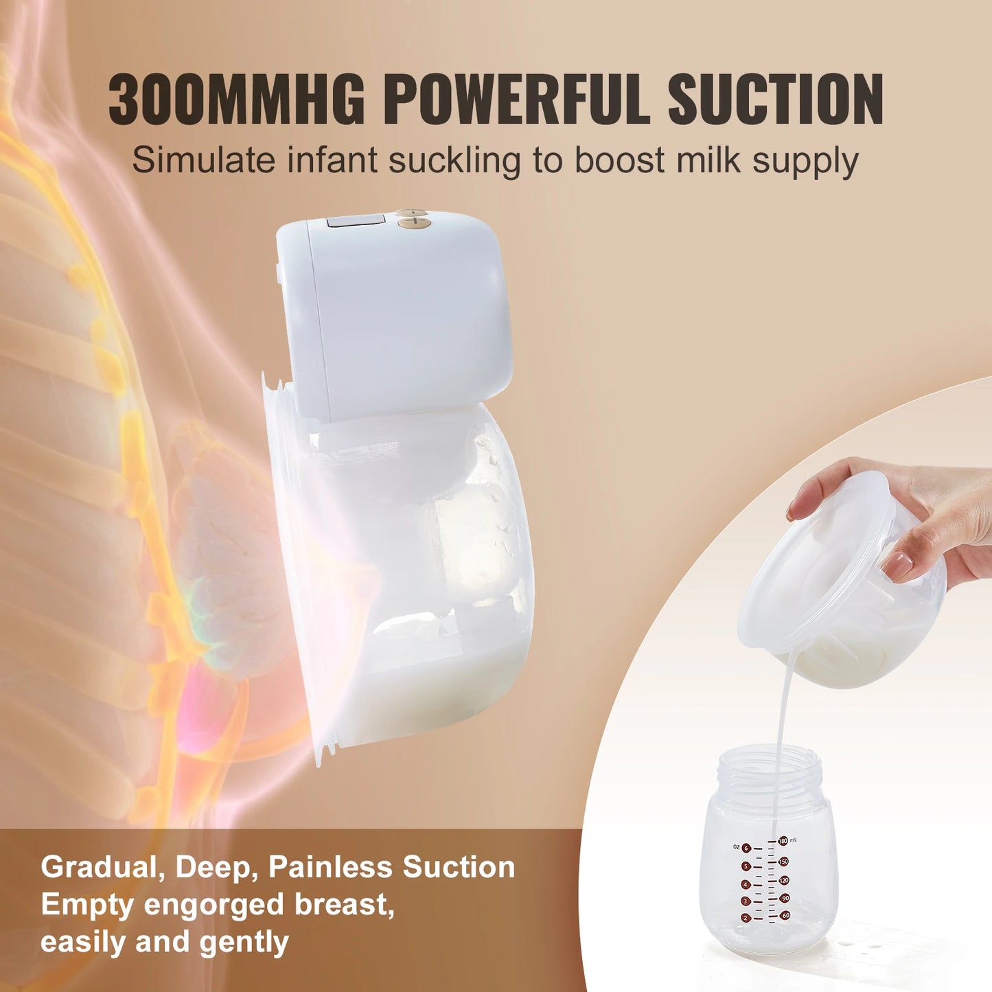 Ultra-Quiet Rechargeable Breast Pump