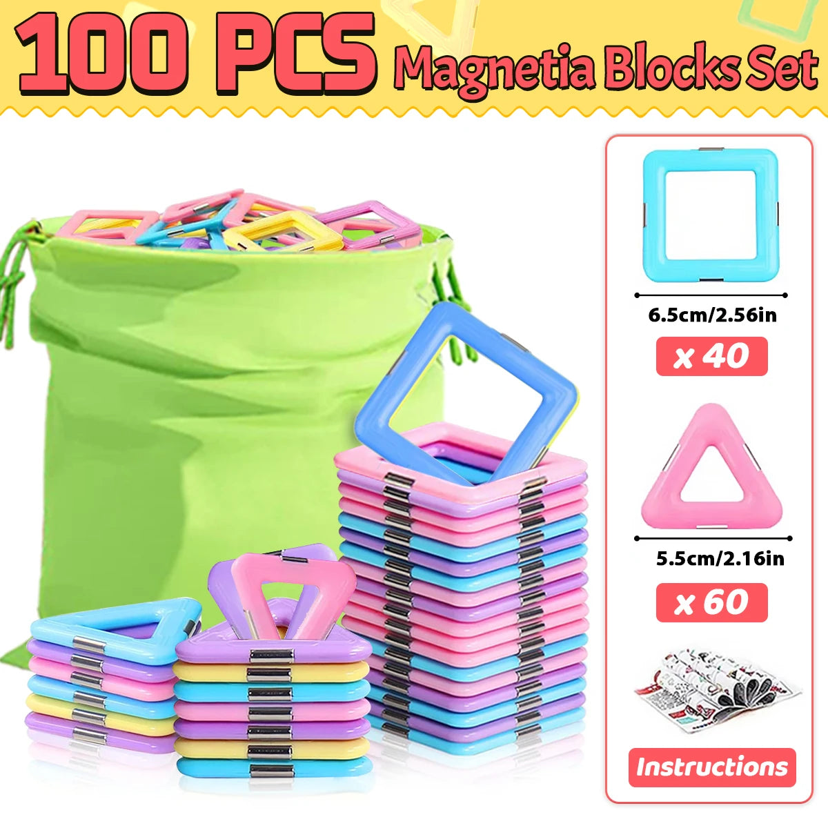 Magnetic Building Blocks Set