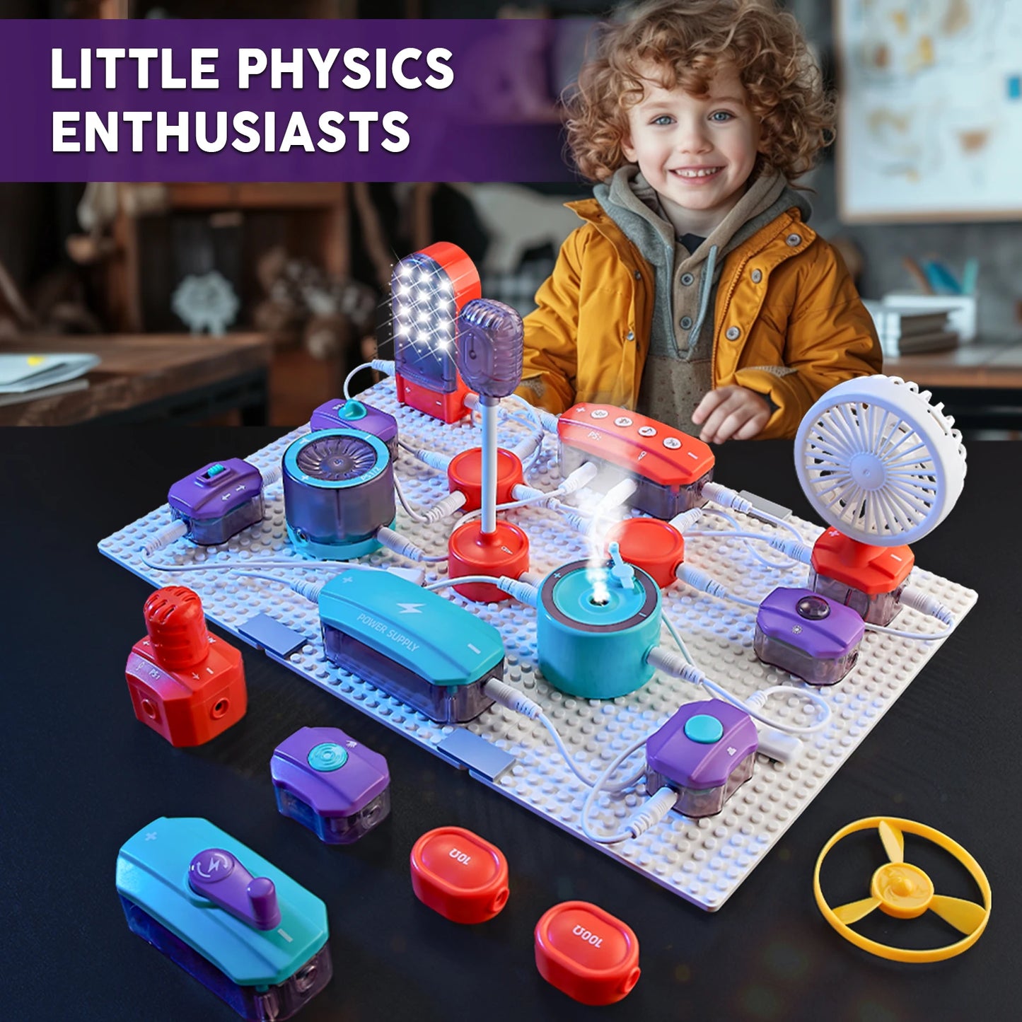 Kids DIY Electronics Experiment Circuit Board Ages 6+