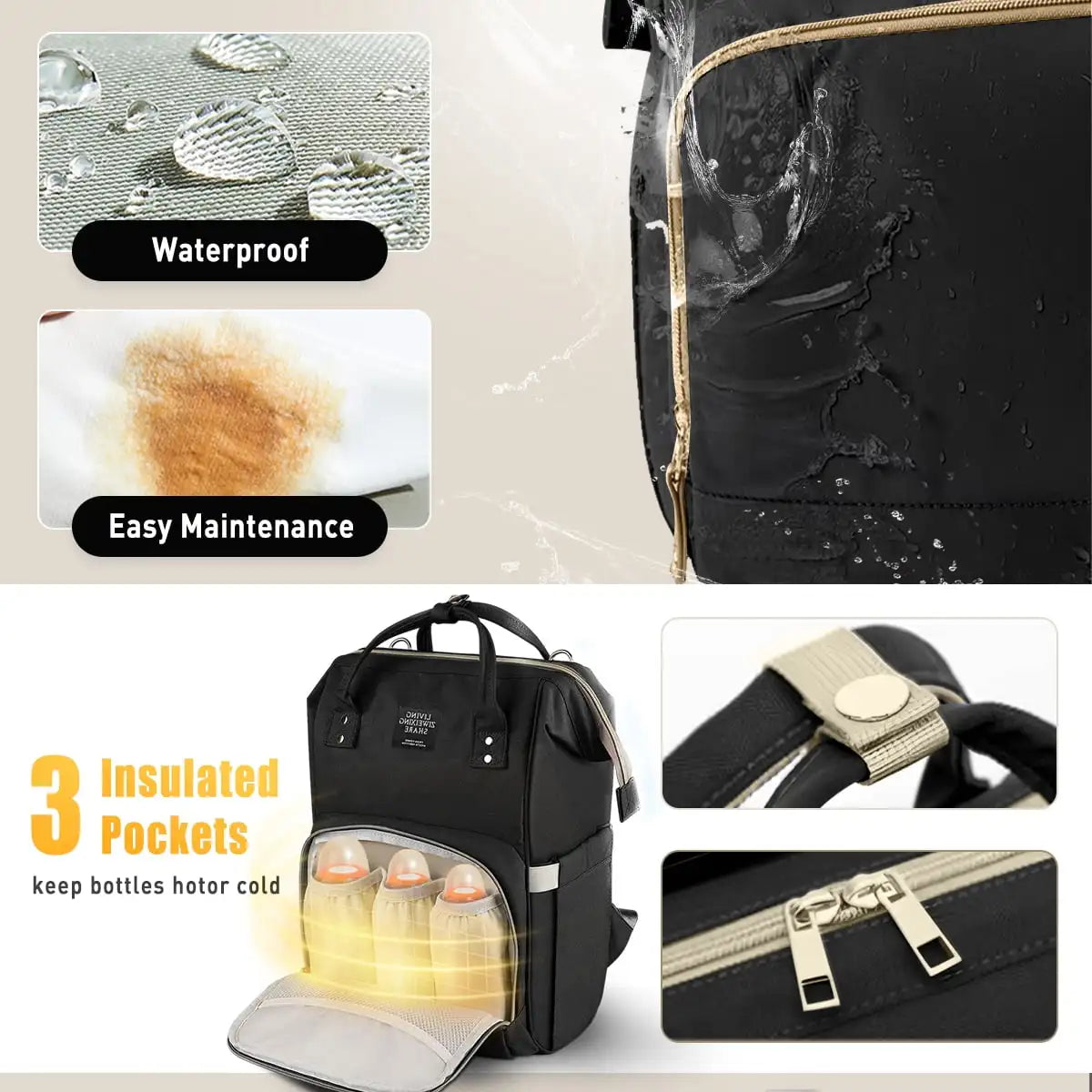 Multi-Function Waterproof Outdoor Travel Diaper Bags