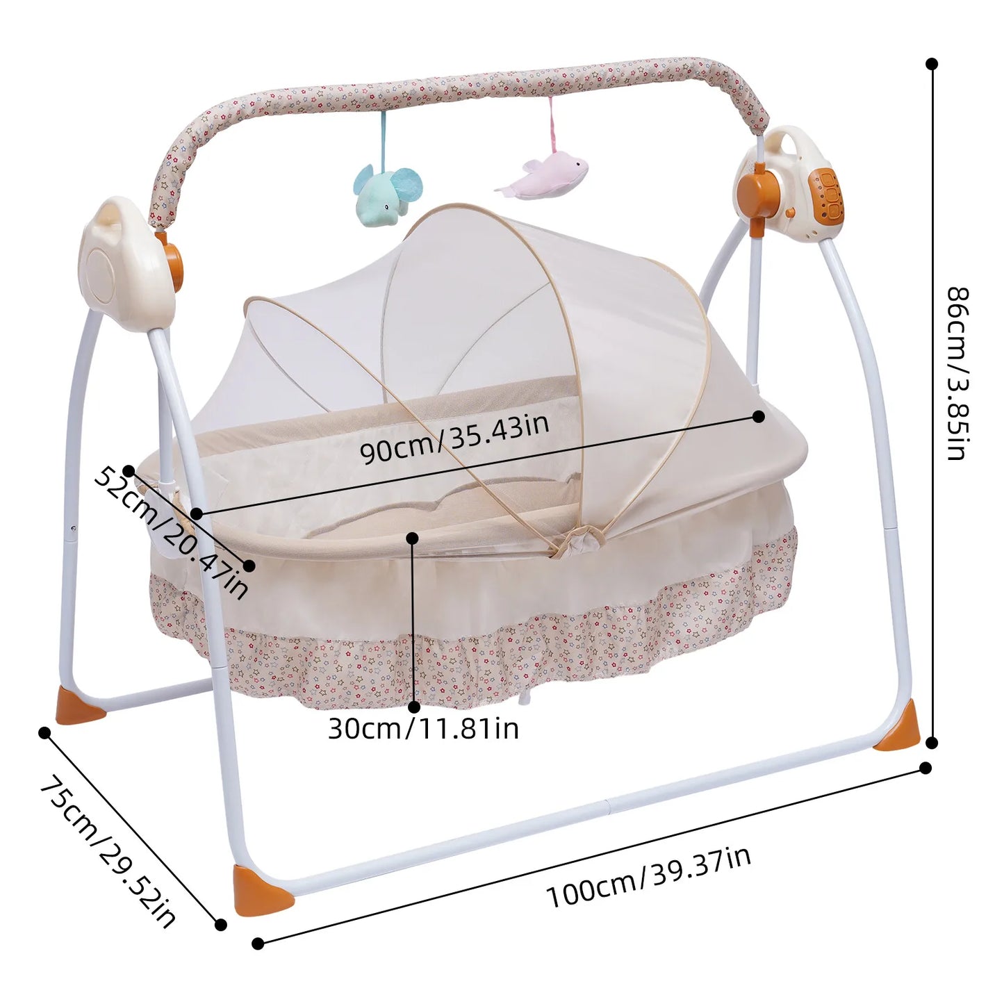 Electric Newborn Baby Auto Swing Cradle