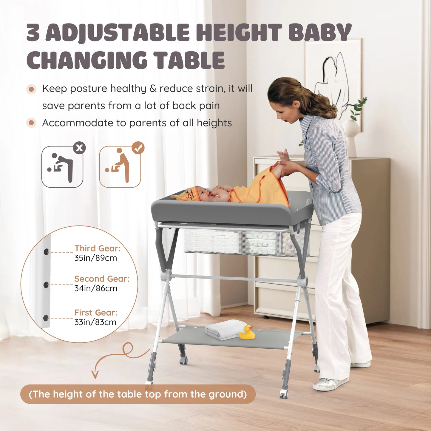 Folding Diaper Changing Station