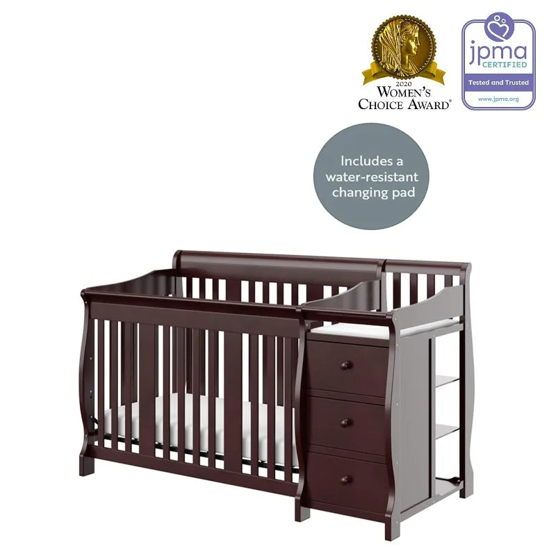 5-in-1 Convertible Crib and Changer (Espresso)