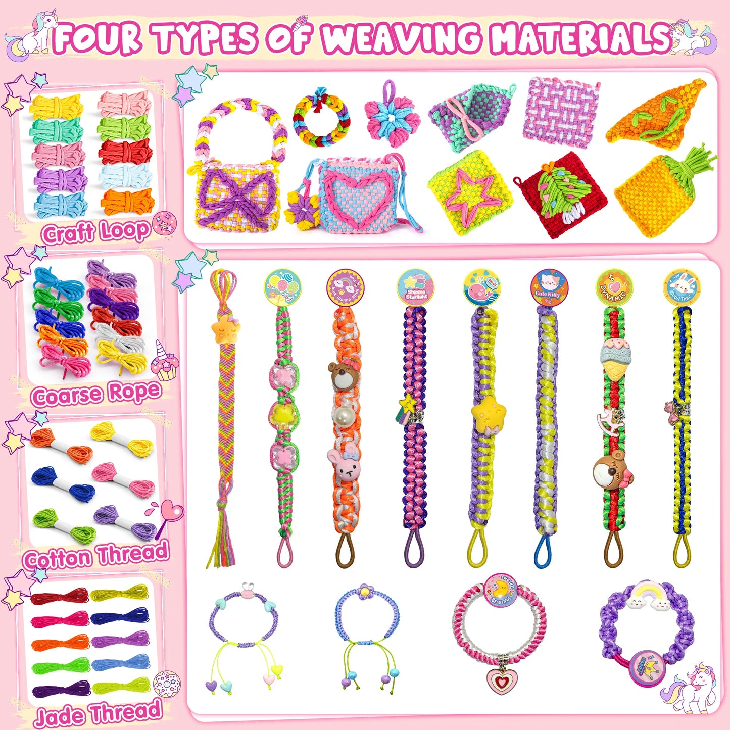 400PCS Weaving Loom Kit