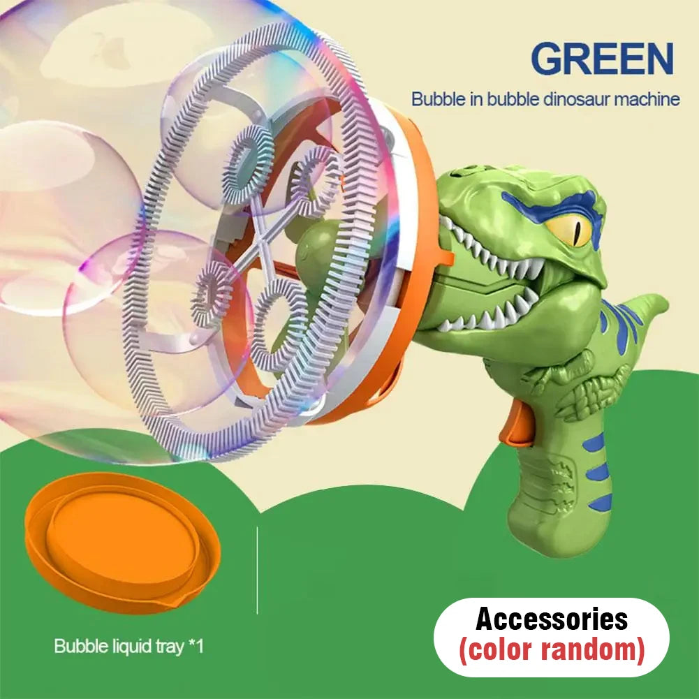 Automatic Dinosaur Bubble Gun