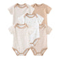 5pcs Short Sleeve Baby Bodysuits