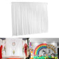 10ft X 10ft White Pleated Wedding Photography Backdrop Curtain