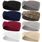 Leopard Print Elastic Knitted Headbands