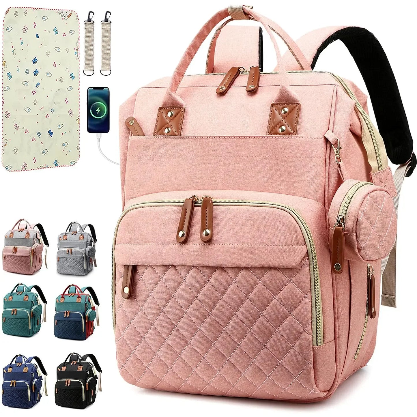 Multifunctional Diaper Bag Backpack