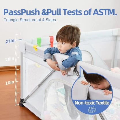 Foldable Playpen for Babies and Toddlers