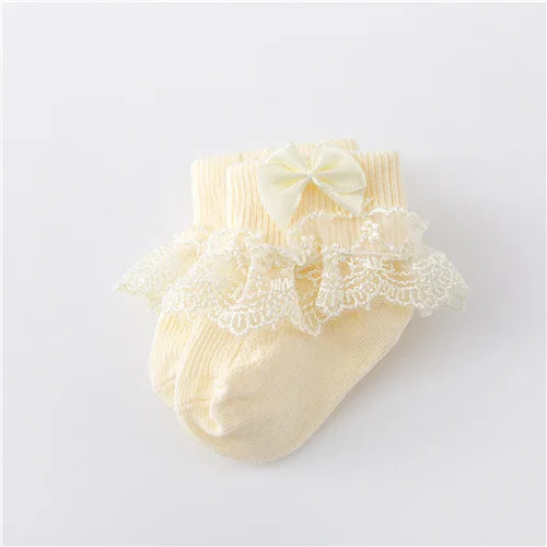 Baby Girls Cotton Lace Socks