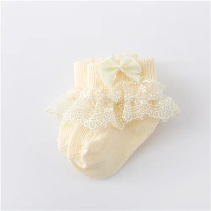 Baby Girls Cotton Lace Socks