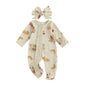 Baby Girl Thanksgiving Zipper Romper